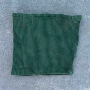 urban outfitters tube top strapless green plain basic basics